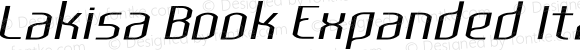 Lakisa Book Expanded Italic