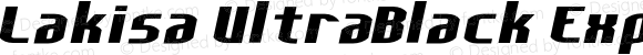 Lakisa UltraBlack Expanded Italic