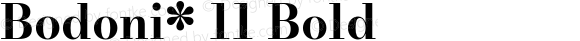 Bodoni* 11 Bold