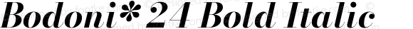 Bodoni* 24 Bold Italic