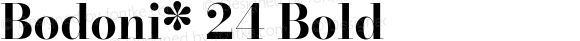 Bodoni* 24 Bold