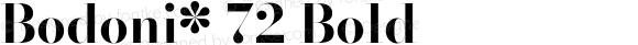 Bodoni* 72 Bold