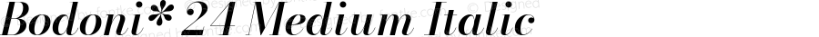 Bodoni* 24 Medium Italic