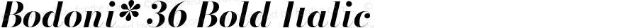 Bodoni* 36 Bold Italic