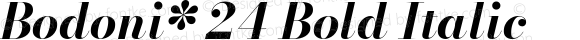 Bodoni* 24 Bold Italic