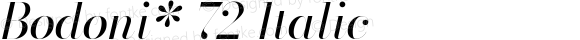 Bodoni* 72 Book Italic