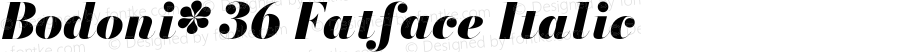 Bodoni* 36 Fatface Italic