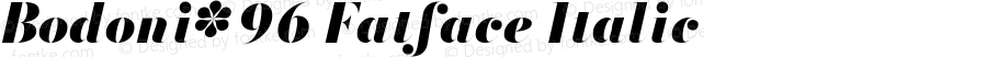 Bodoni* 96 Fatface Italic