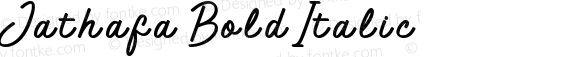 Jathafa Bold Italic