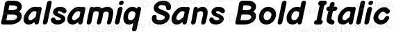 Balsamiq Sans Bold Italic