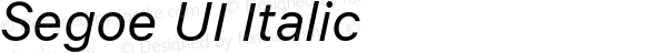 Segoe UI Italic