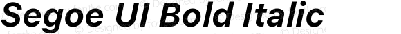 Segoe UI Bold Italic