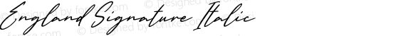 England Signature Italic