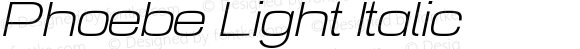 Phoebe Light Italic