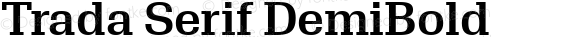 Trada Serif DemiBold