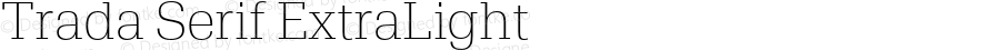 Trada Serif ExtraLight