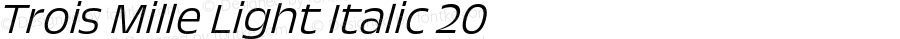 TroisMilleLightItalic-20