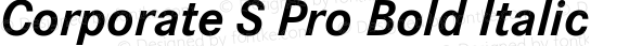 Corporate S Pro Bold Italic