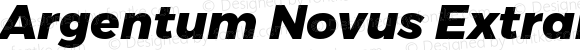 Argentum Novus ExtraBold Italic