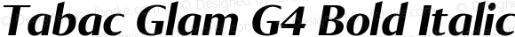 Tabac Glam G4 Bold Italic