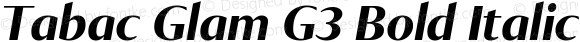Tabac Glam G3 Bold Italic