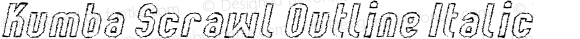 Kumba Scrawl Outline Italic