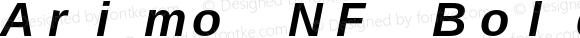 Arimo NF Bold Italic Version 1.23