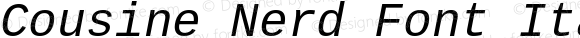 Cousine Nerd Font Italic