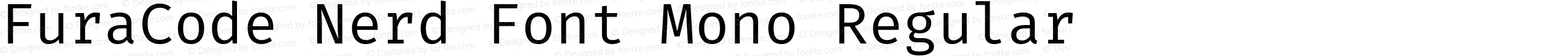 Fura Code Regular Nerd Font Complete Mono