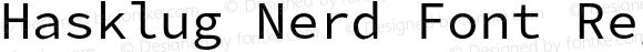 Hasklug Nerd Font Regular