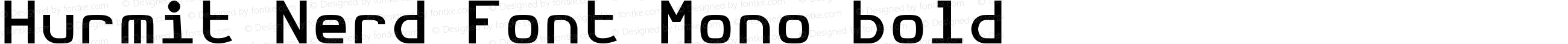 Hurmit Bold Nerd Font Complete Mono