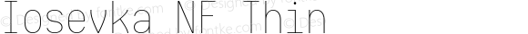 Iosevka Term Thin Nerd Font Complete Mono Windows Compatible