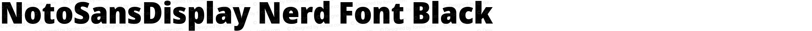 Noto Sans Display Black Nerd Font Complete