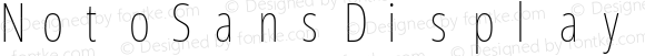 Noto Sans Display ExtraCondensed Thin Nerd Font Complete Mono Windows Compatible