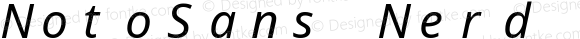 NotoSans Nerd Font Mono Italic