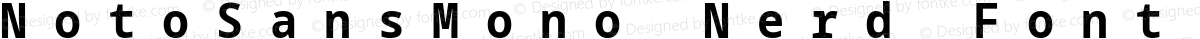 NotoSansMono Nerd Font Mono SemiCondensed Bold