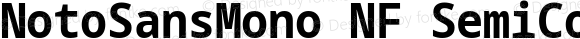 Noto Sans Mono SemiCondensed Bold Nerd Font Complete Windows Compatible