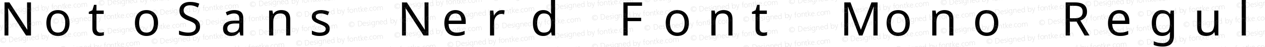 Noto Sans Regular Nerd Font Complete Mono