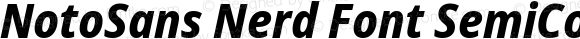 NotoSans Nerd Font SemiCondensed ExtraBold Italic