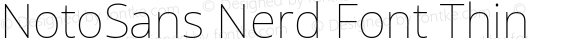 NotoSans Nerd Font Thin