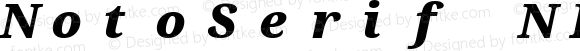 NotoSerif NF Black Italic