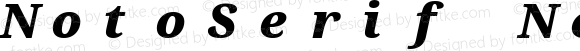 NotoSerif Nerd Font Mono Black Italic