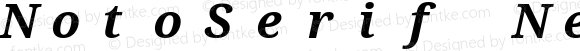 NotoSerif Nerd Font Mono Bold Italic