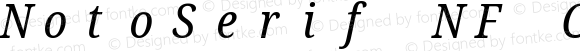 NotoSerif NF Condensed Italic