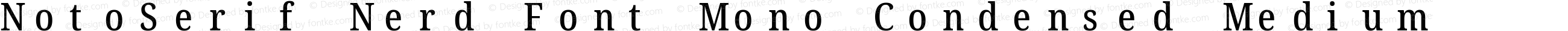 NotoSerif Nerd Font Mono Condensed Medium