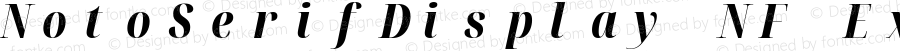 Noto Serif Display ExtraCondensed ExtraBold Italic Nerd Font Complete Mono Windows Compatible