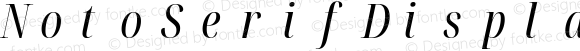 Noto Serif Display ExtraCondensed Italic Nerd Font Complete Mono