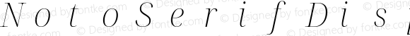 Noto Serif Display ExtraLight Italic Nerd Font Complete Mono