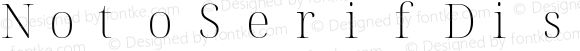 Noto Serif Display ExtraLight Nerd Font Complete Mono