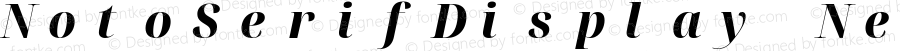 NotoSerifDisplay Nerd Font Mono SemiCondensed ExtraBold Italic